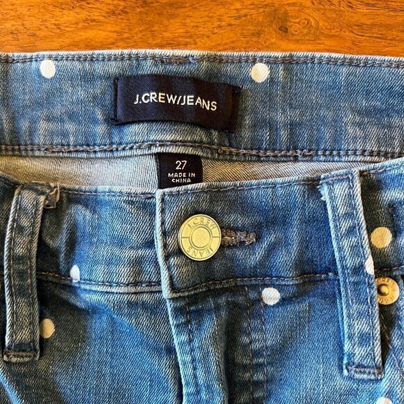 J. Crew Vintage Straight Polkadot Jeans - Picture 5 of 8